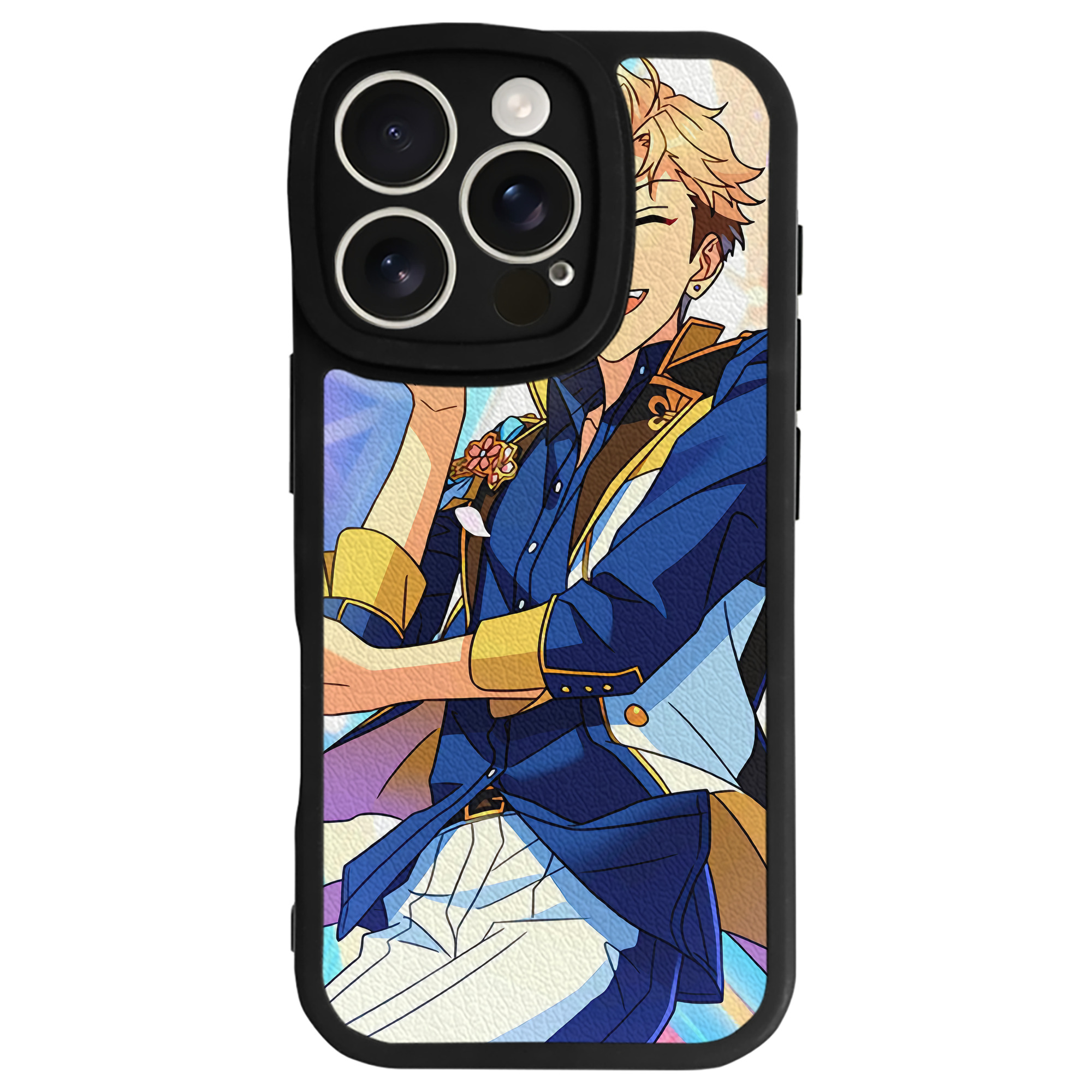 （画像用） あんさんぶるスターズ! Ensemble Stars 【iPhone 16シリーズ対応】シリコンスマホケース（レザー調） 材質：シリコン
